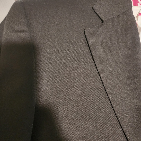 Men Canali Black Wool 54R EU / 44R Suit - Picture 2 of 16